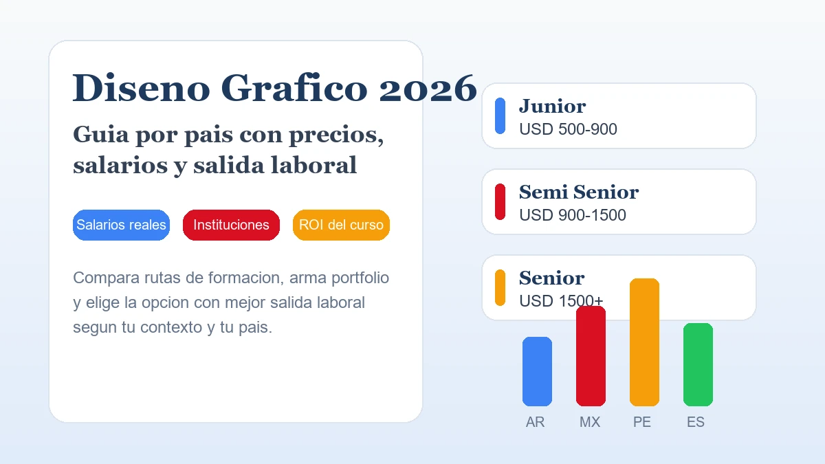 Guía Completa de Diseño Gráfico 2026: Qué Es, Software, Especialidades y Cómo Ser Diseñador