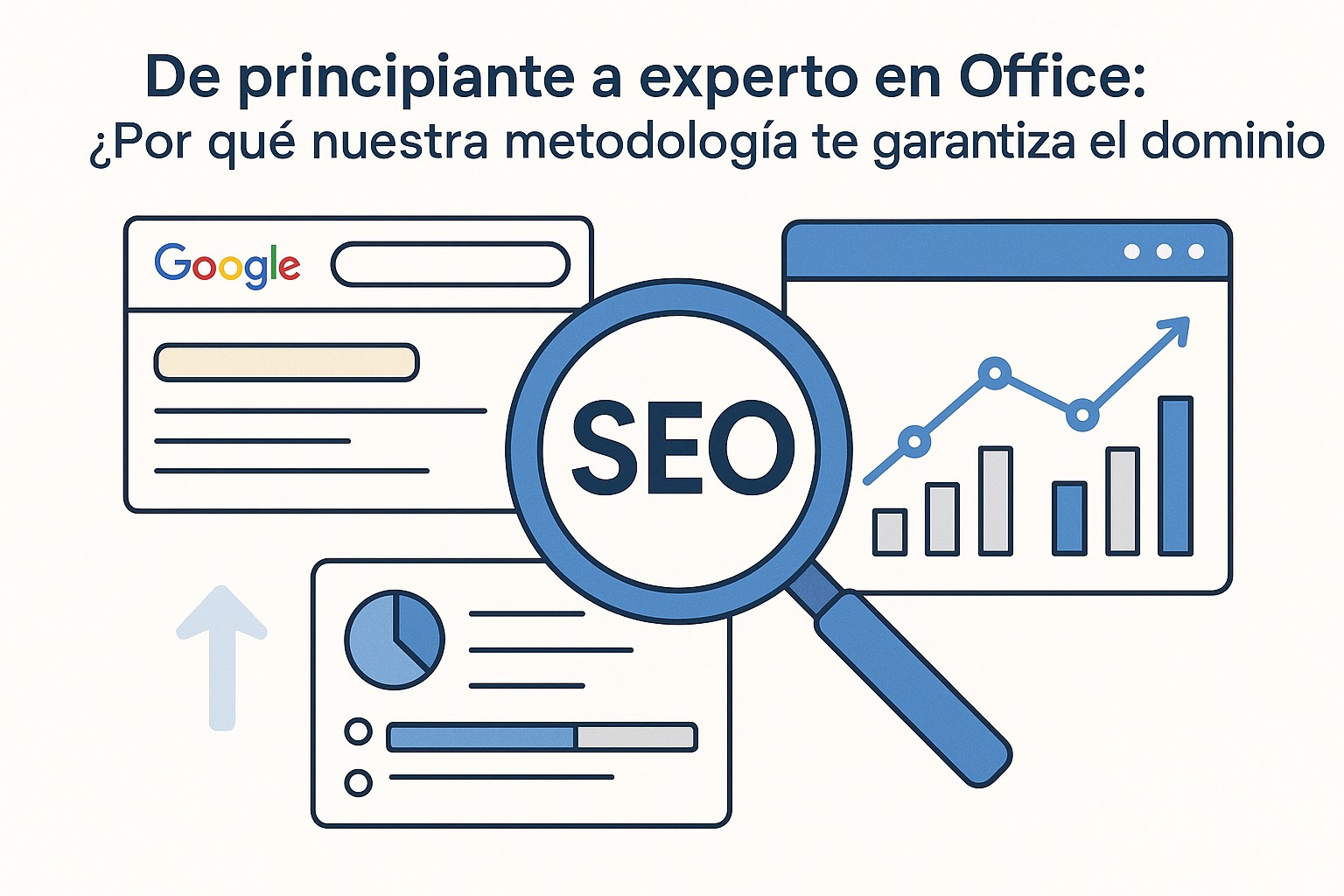 Persona usando Excel para análisis de datos complejos, con gráficos y tablas dinámicas en pantalla.