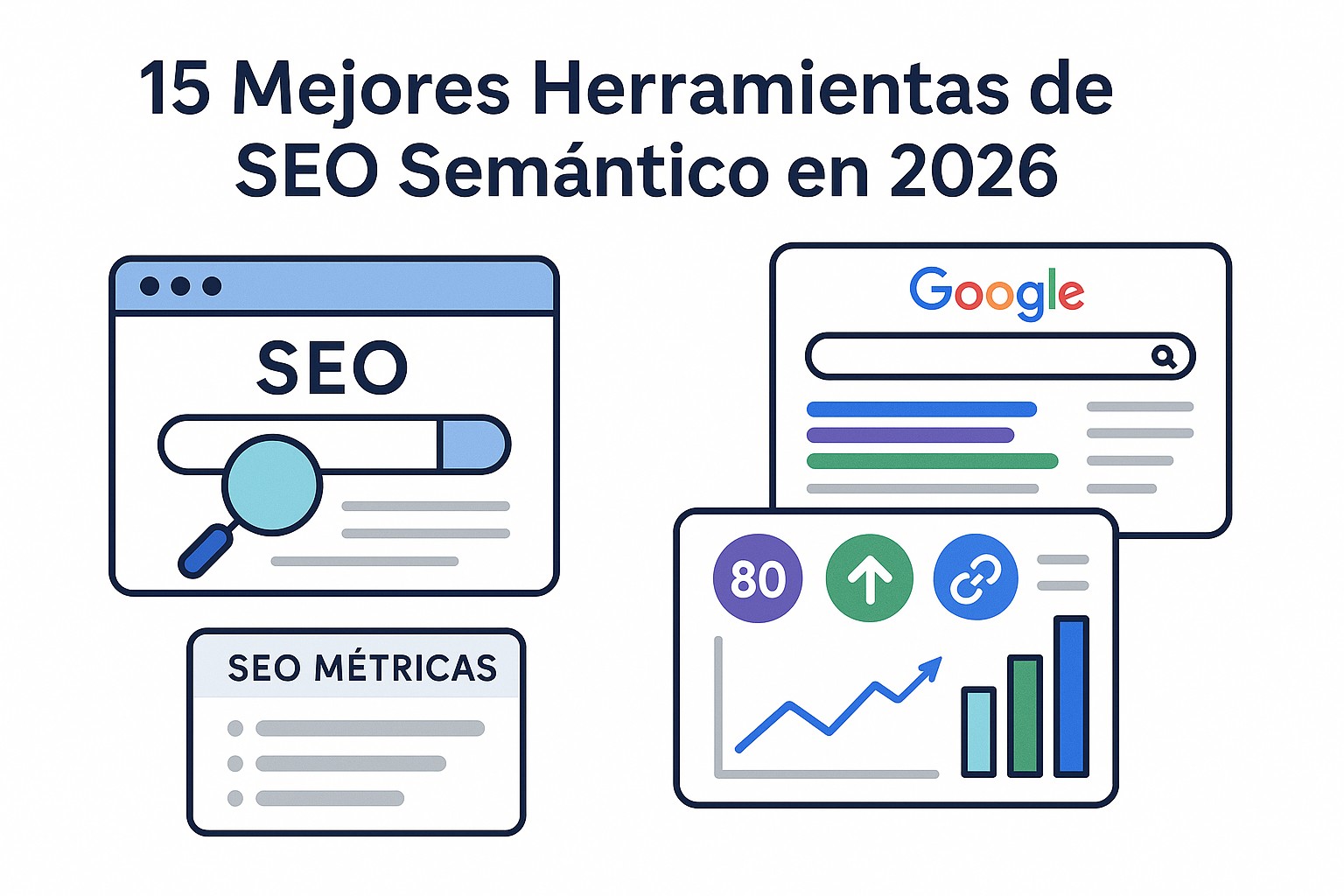 Diagrama sobre herramientas seo semantico