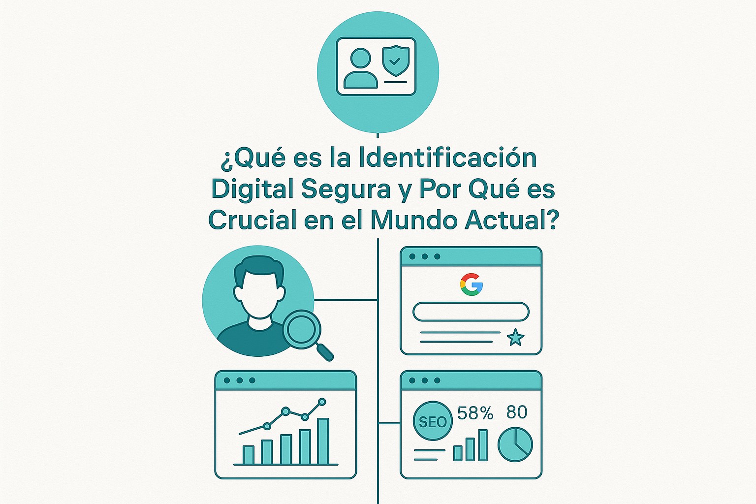 Infografía: conceptos clave de ¿Qué es la Identificación Digital Segura y Por Qué es Crucial en el Mundo Actual?