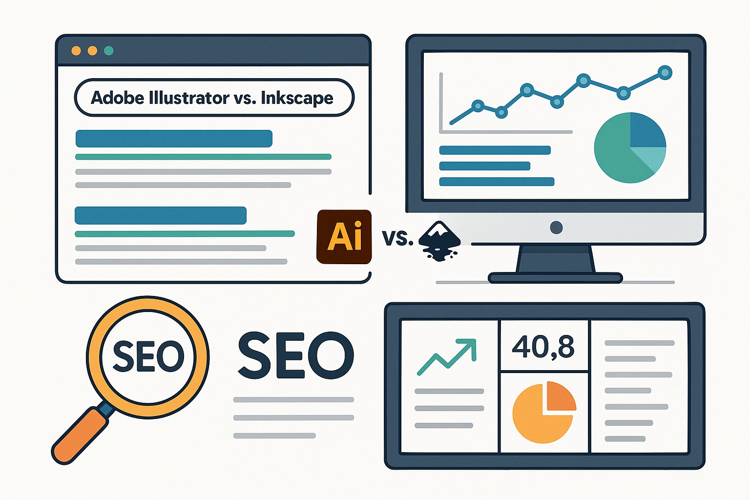Diagrama sobre illustrator vs inkscape alternativas