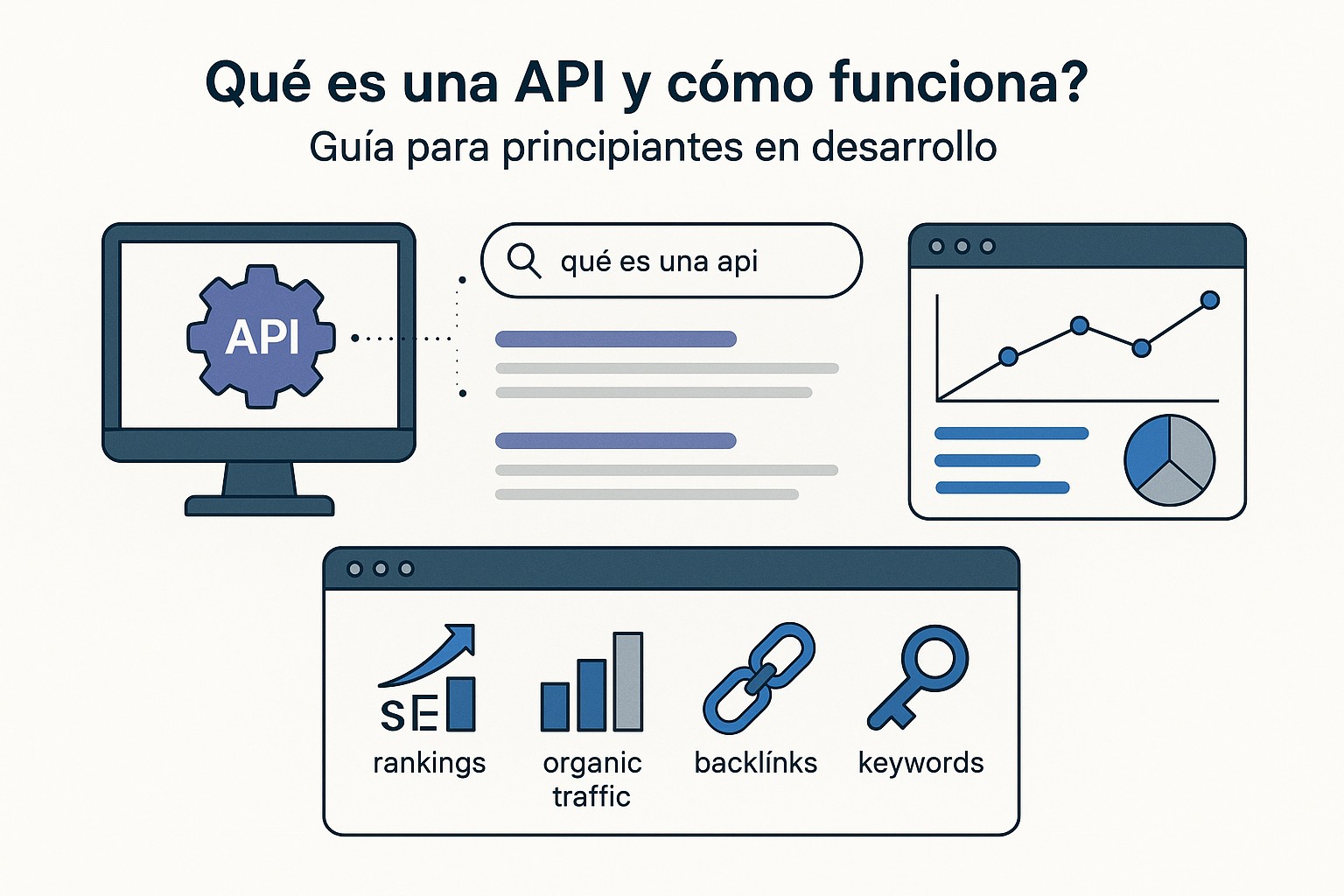 Diagrama sobre que es api como funciona