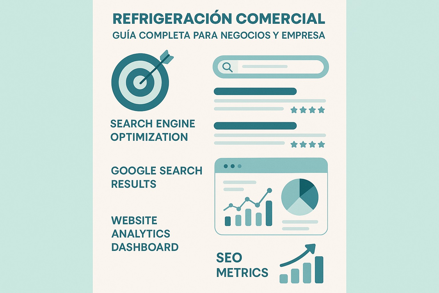 Infografía: conceptos clave de Refrigeración Comercial: Guía Completa para Negocios y Empresas
